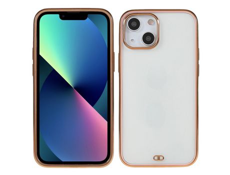 Funda TPU galvanoplastia rosa por iPhone 13 6.1