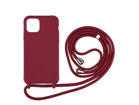 Carcasa TPU con bandolera multifuncional flexible rojo por Apple iPhone 11 6.1
