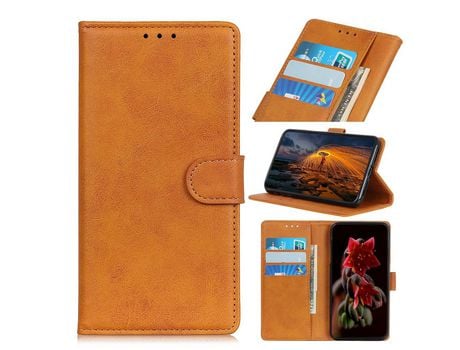 Carcasa PU magnético con apoyo marrom por Apple iPhone 12 Max/12 Pro 6.1