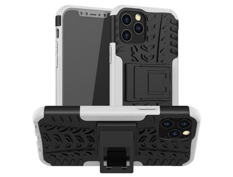 Carcasa TPU pneu híbrido legal con muleta branco por Apple iPhone 12 Max/12 Pro 6.1