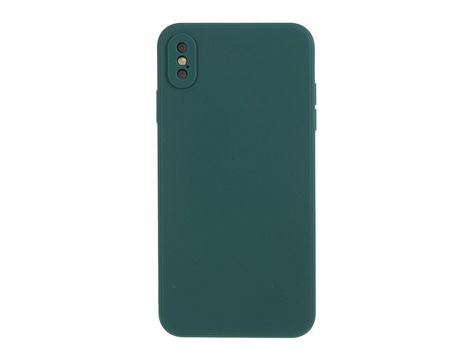 Carcasa silicona piel mate flexible verde oscuro por Apple iPhone XS Max 6.5
