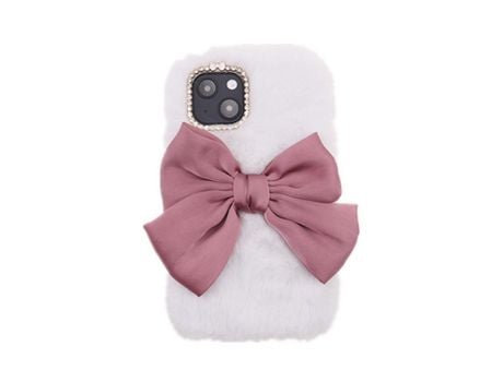 Funda TPU bowknot fofo fofo branco quente por iPhone 13 mini 5.4