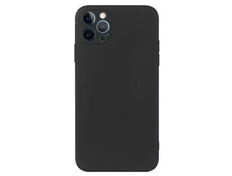 Funda TPU negro macio y macio por iPhone 12 Pro 6.1