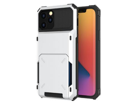 Funda TPU con porta-tarjetas con aba híbrida anti-queda branca por iPhone 13 mini 5.4