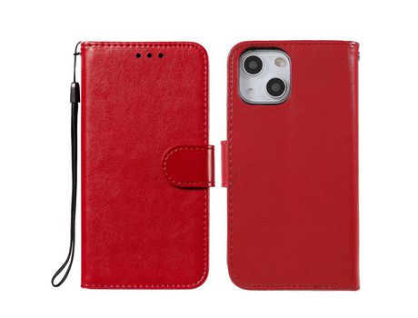 Funda PU magnético rojo por iPhone 13 mini 5.4
