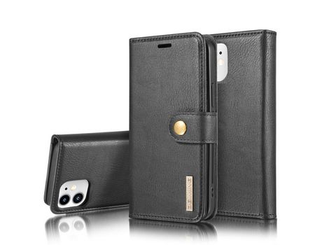Carcasa PU + TPU destacável 2-in-1 división negro por Apple iPhone 12 5.4