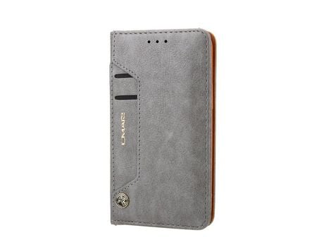 Carcasa PU con apoyo Gris por Apple iPhone 12 Mini