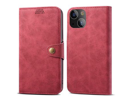 Funda PU + TPU con suporte rojo por iPhone 13 mini 5.4