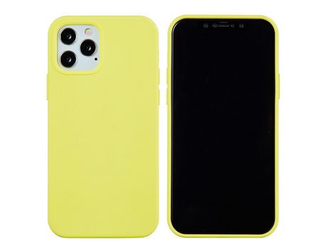 Funda silicone cor sólida amarela por iPhone 13 Pro Max 6.7
