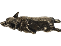 Figura Retro Perro Cobre Decoración Oficina Escultura Práctica Delicada Regalo