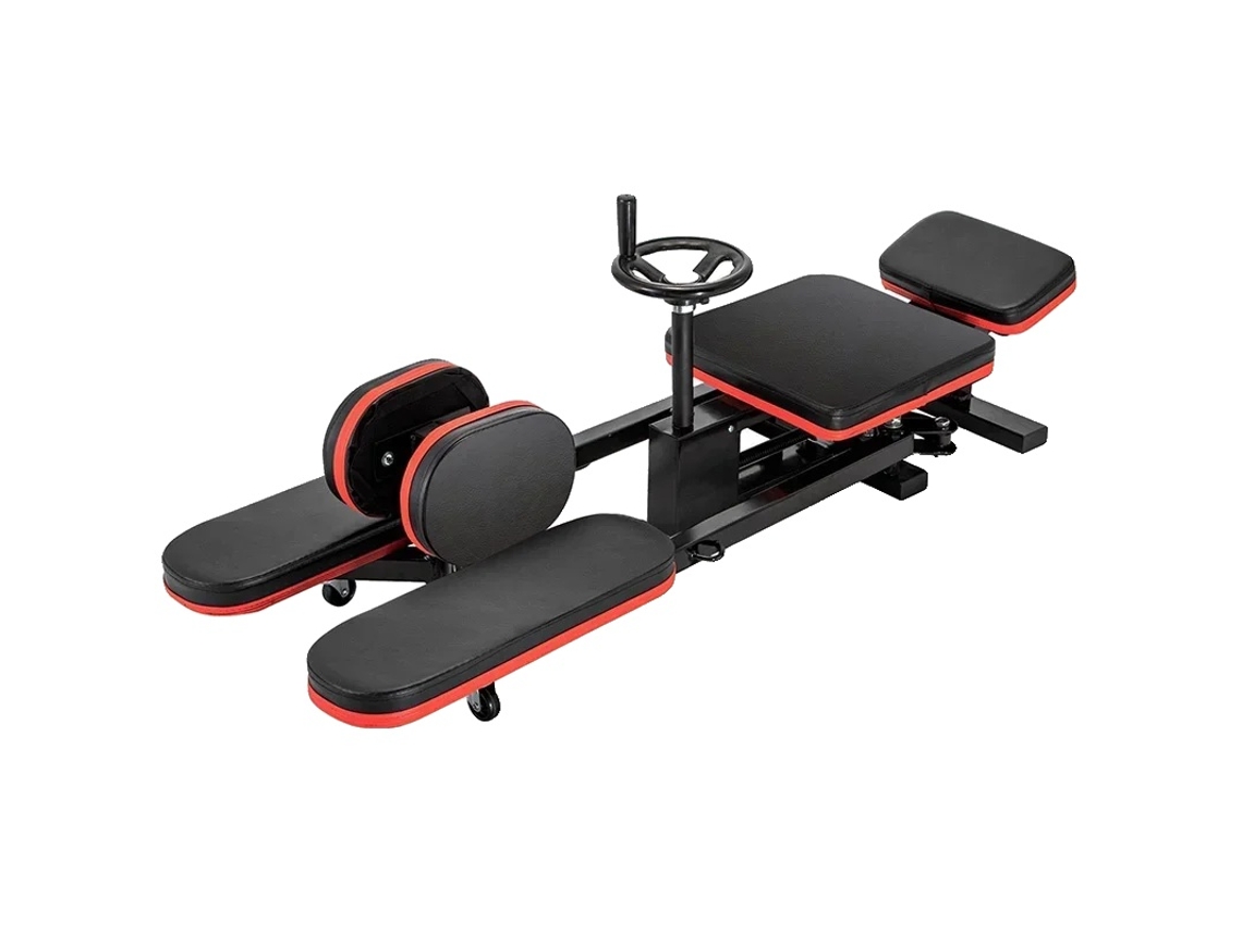 Máquina de estiramiento de piernas, ajustable hasta 180 grados, marco de acero duradero, cómodo cojín de cuero PU OEM