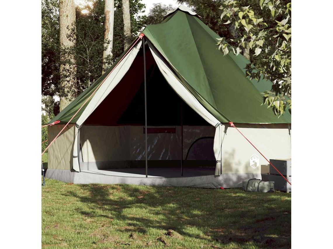 Tienda de campaña familiar tipi para 10 personas, impermeable, verde, Wsd709901 Lovely Home