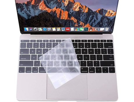 Capa de teclado para macbook pro 13 / retina 12 silicone transparent