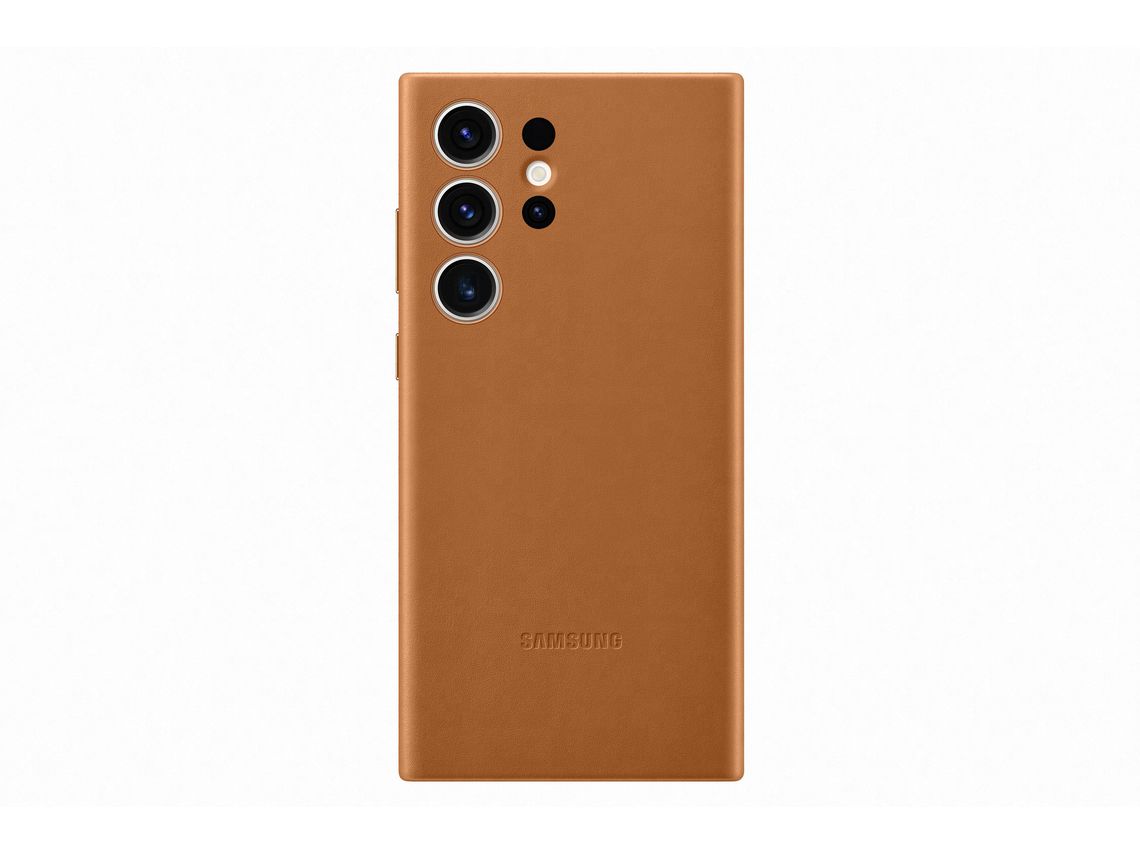 Carcasa de Piel SAMSUNG Galaxy S23+ Naranja