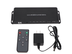 2026dn Conmutador HD 8K 4 entradas 1 salida 40 Gbps 8K 60 Hz 4K 120 Hz Control remoto Enchufe USB