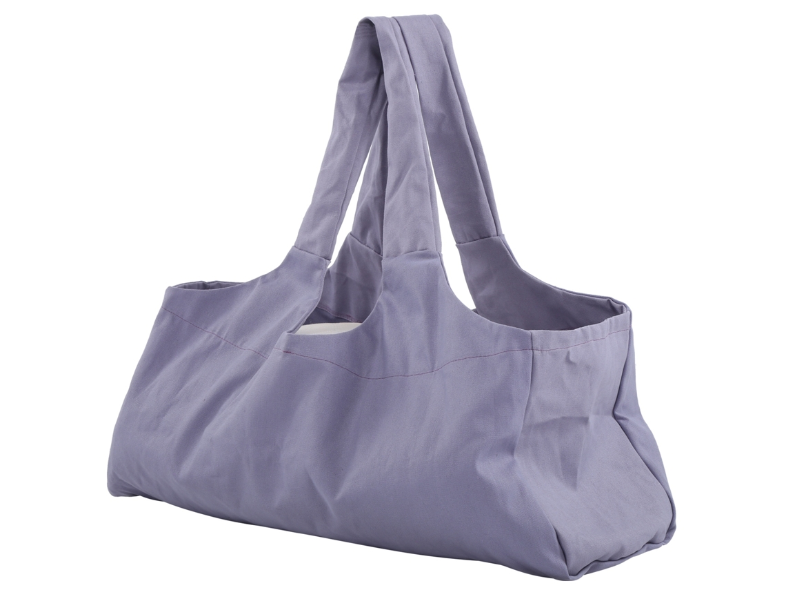Bolsa De Yoga Extragrande De Lona Transpirable Para Equipos De Fitness Y Viajes - Morada