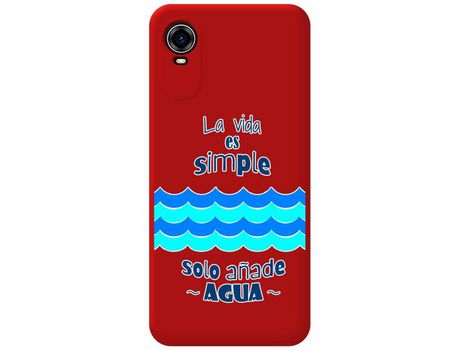 Carcasa para Zte Blade A31 Plus TUMUNDOSMARTPHONE Rojo