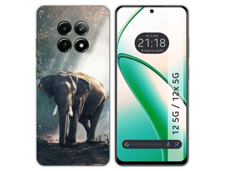 Funda Diseño Elefante para Realme 12 5G 12X 5G TUMUNDOSMARTPHONE Silicona Multicolor