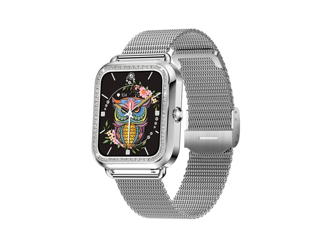 Reloj inteligente Bluetooth Bestvite para mujer, pantalla táctil HD de 1,6 pulgadas, monitor de frecuencia cardíaca y sueño, compatible con llamadas y chats de voz.