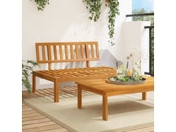 Sofá de jardín de palets de madera maciza de acacia de DKD Home Decor