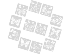 Plantillas Para Pintar, Patrones Sólidos Para Mascotas, Juego De 12 Diseños Calados Para Dibujo Artístico.