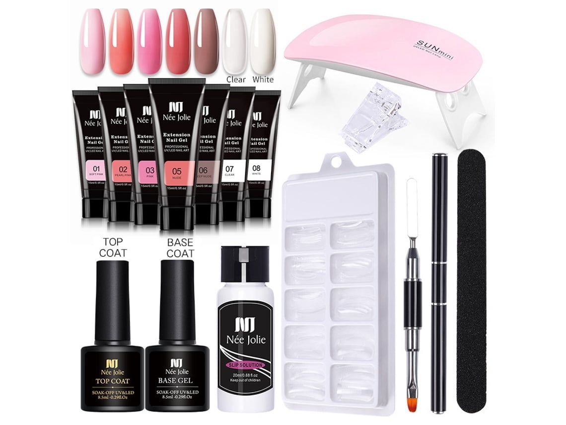Kit de extensión de esmalte de uñas en gel Yunzii con secador de uñas