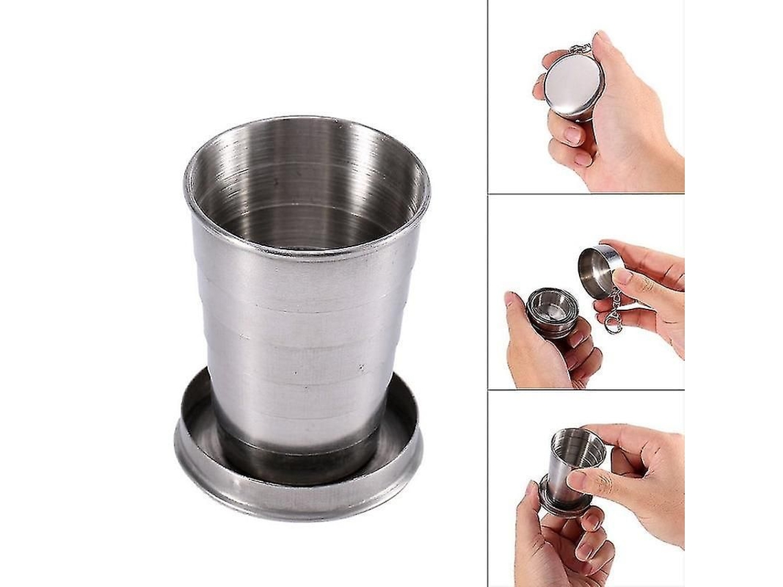 2026-taza Plegable De Acero Inoxidable Con Gancho Carabiner