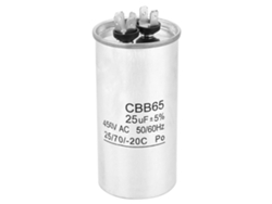 Condensador Cbb65 25uf 450v De Aluminio Antiexplosivo Para Motor De Aire Acondicionado