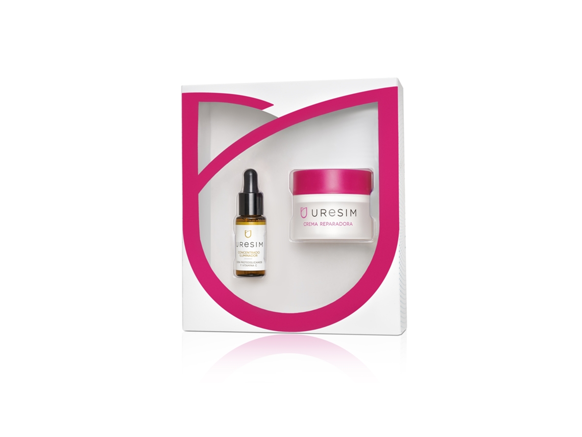 Sérum Facial URESIM Pack Crema Reparadora + Serum Iluminador (80 ml)