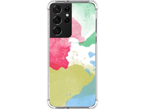Carcasa Samsung Galaxy S21 Ultra 5G TUMUNDOSMARTPHONE Acuarela 02 Multicolor