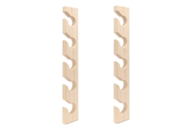 Perchero de madera para gorras de béisbol, soporte vertical para sombreros, ideal para guardarropa, 2 piezas, C10
