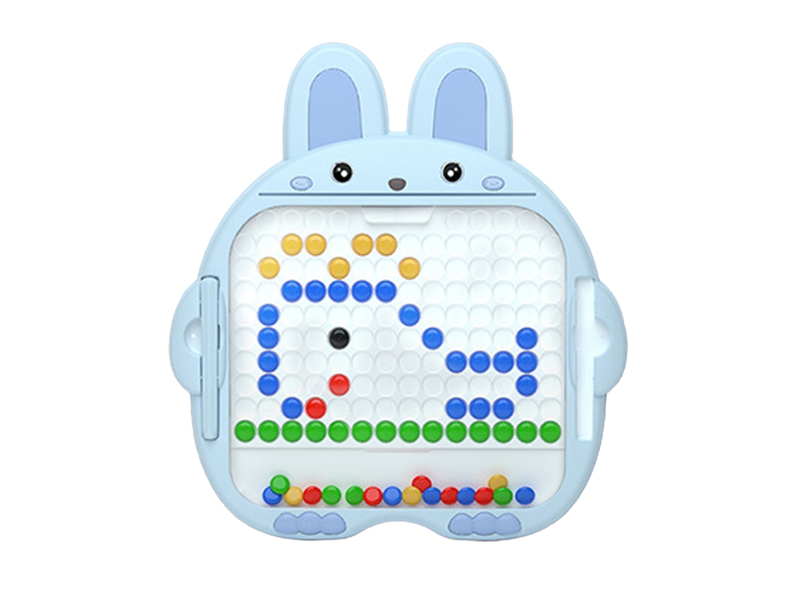Pizarra Magnética Con Puntos En Forma De Conejo, Juguete Educativo Para Niños, Azul, Xl
