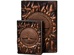 Cuaderno con relieve del Árbol de la Vida, regalo de escritor de Eifson (13,5 x 10 cm, A6, cobre)