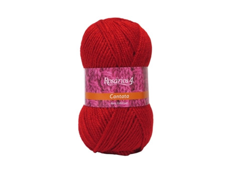 Hilo de La ROSARIOS 4 Cantata 100G Vermelho 24