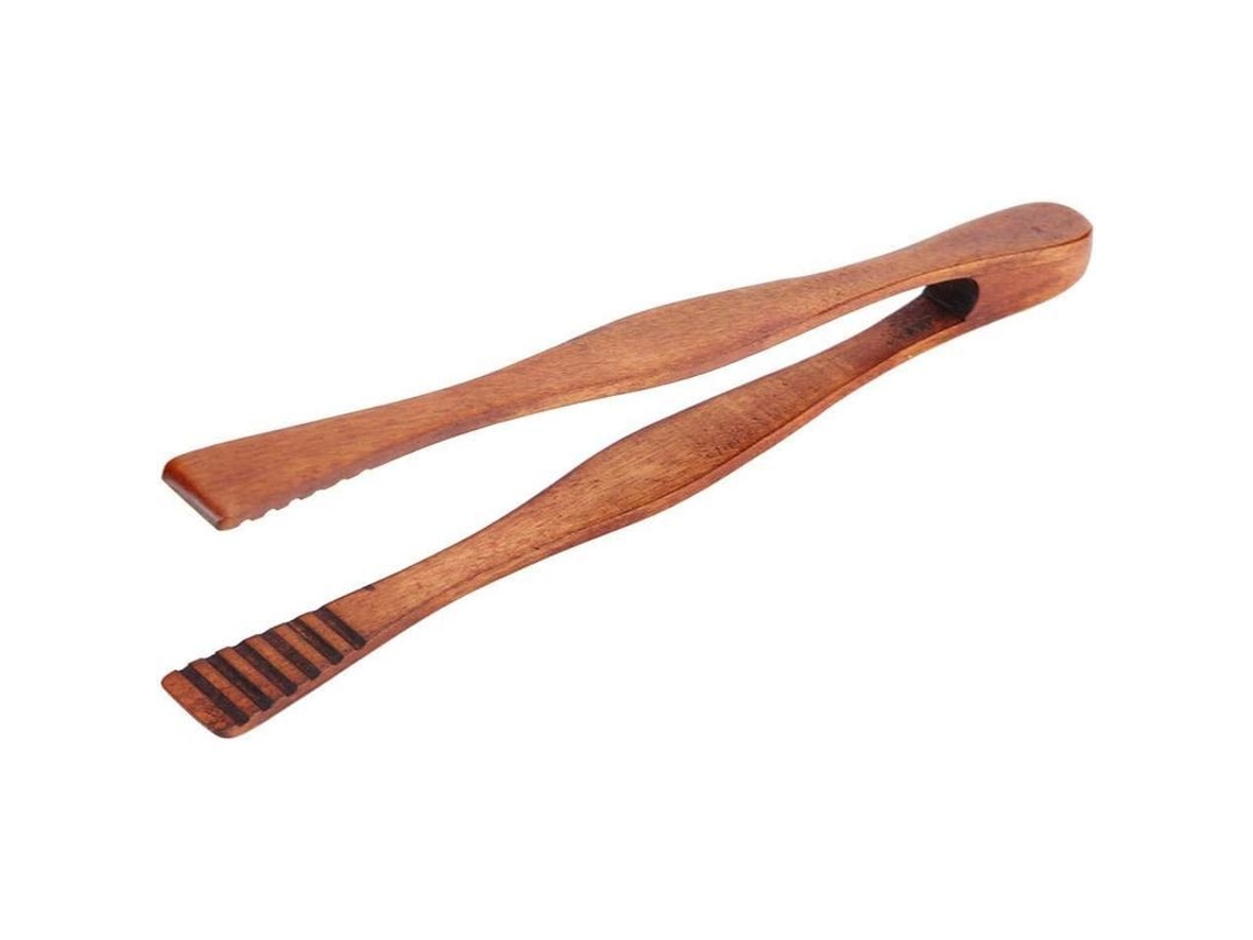 Pinzas De Madera Para Barbacoa, Buffet, Pan, Carne Y Servir.