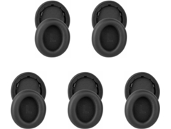 Juego De 5 Almohadillas De Cuero Proteico Para Auriculares Life Q30/q35 (negras)