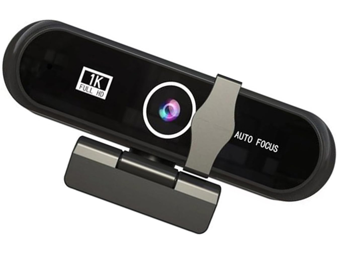 Webcam B9 con enfoque para ordenador y micrófono integrado, resolución para videoconferencias y cursos online. SFUSHOS