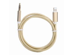 Cable Aux Para Ios, Adaptador De Audio De Nailon Trenzado De 3,5 Mm Para Auriculares De Coche - Amarillo