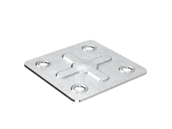 Placa cuadrada 40-40 zincada 0,7mm 2230