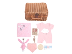 Set De Regalo Para Baby Shower - Cesta De Regalo Rosa Para Recién Nacido