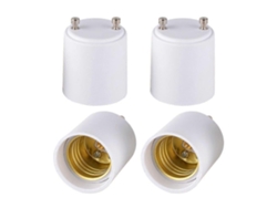 Rebe-adaptador Gu24 A E27 E26 Para Bombilla Led Convierte Fixture De Base De Pines A Socket De Tornillo Estándar 4 Paquetes