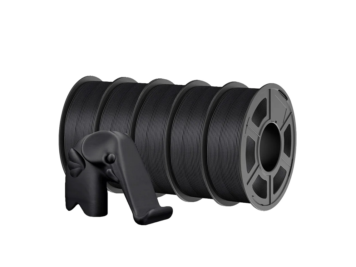 Filamento de impresión 3D, material ecológico, compatibilidad versátil, Plamatte negro, 5,5 kg OEM