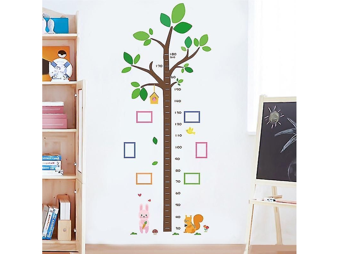 Adhesivo De Pared Con Medidor De Altura De Dibujos Animados Para La Decoración De Habitaciones Infantiles/guarderías.