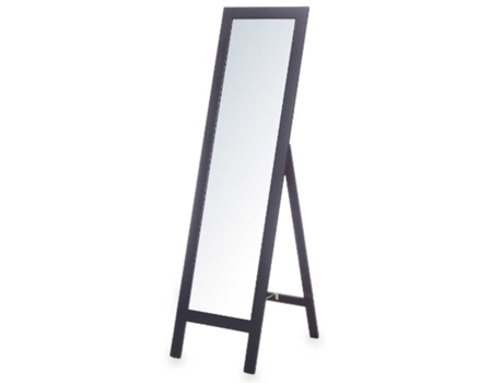 Espejo de pie Negro Madera 40x145x40 cm