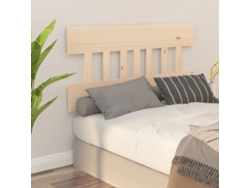 Cabecero De Cama Madera Maciza De Pino 123,5x3x81 Cm