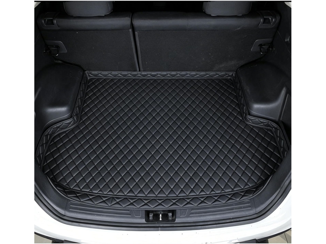 Alfombrilla De Cuero Para Maletero Renault Captur 2 E-tech Hybrid 2020-2026, Color Negro.