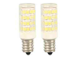 2 unidades, bombilla LED regulable E12 de 52 LED, 100-130 V, para ventilador de techo, lámpara de techo o lámpara de sal.