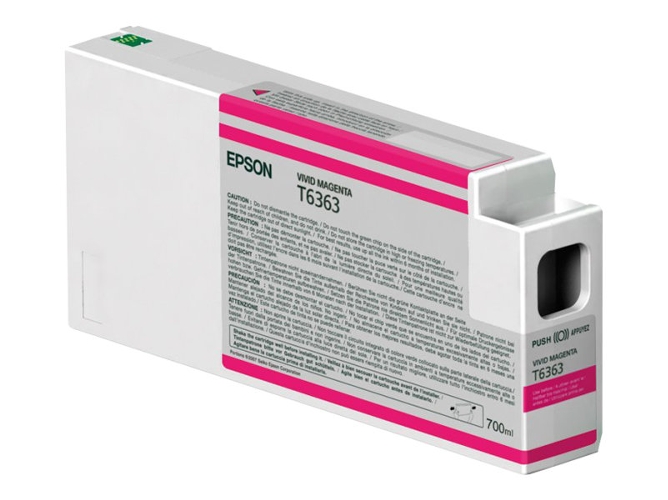 Cartucho de tinta original EPSON, T6363 7 ml , Magenta vivo, C13T636300