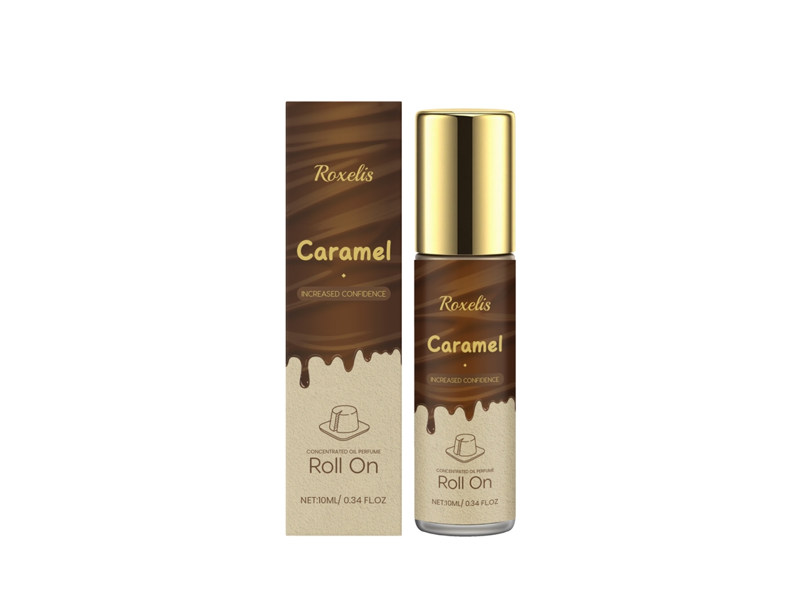 Perfume en roll-on con aroma a pudín de caramelo encantador