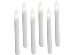 Velas Led Cónicas Sin Llama De 6 Piezas Para Decoración De Bodas, Fiestas Y Hogar Con Luz Cálida.